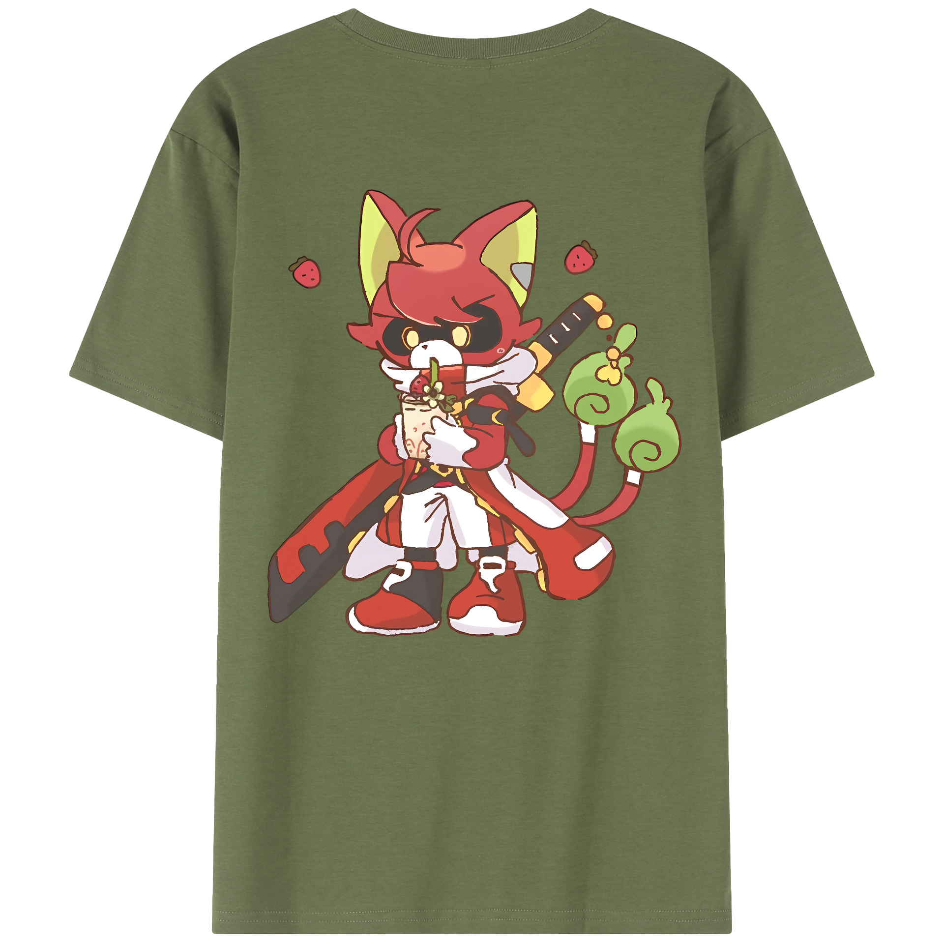（画像用） 妖怪ウォッチ Yo-kai Watch 綿100％半袖Tシャツ（背面プリント）